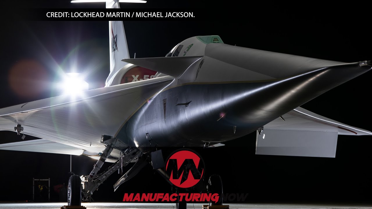 Skunk Works Rolls Out Sonic Boom Busting X-59 - YouTube