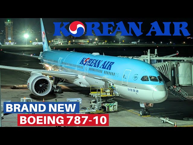 KOREAN AIR BRAND NEW BOEING 787-10 (Economy) | Bali - Seoul