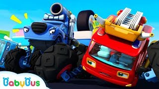Fire Truck Vs Trouble Maker | Monster Car Race | Car Videos