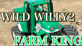 ラジコン】WILD WILLY2にFARM KINGのボディを載せてオフロード走りまし