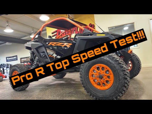Top Speed Polaris RZR Pro R Launch Edition 0-60 1/4 mi 4 cyl 2.0L