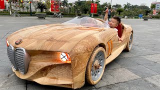 木製の「BMW 328 オマージュ」を、父が息子のためにDIY｜Real Sound