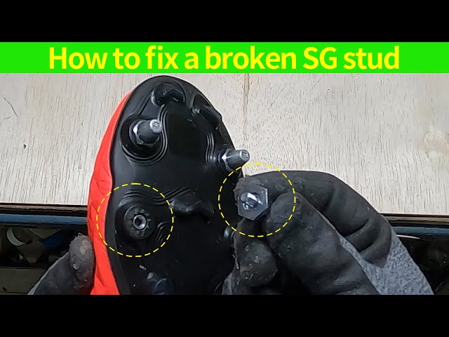 How to fix broken SG studs in soccer shoes - Nike Tiempo Legend 8
