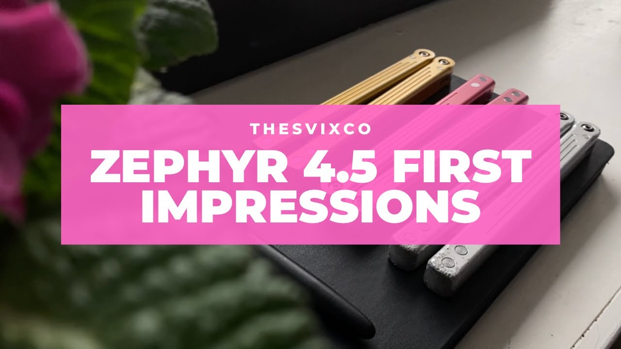 TheSvixCo Zephyr 4.5 Balisong Unboxing & First Impressions - YouTube