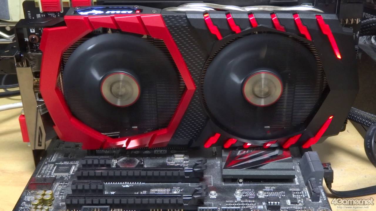 MSI GeForce GTX 1080 GAMING X 8Gのファン動作音 - YouTube