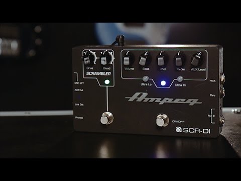 Ampeg SCR-DI Bass DI Preamp with Scrambler Overdrive Pedal Demo