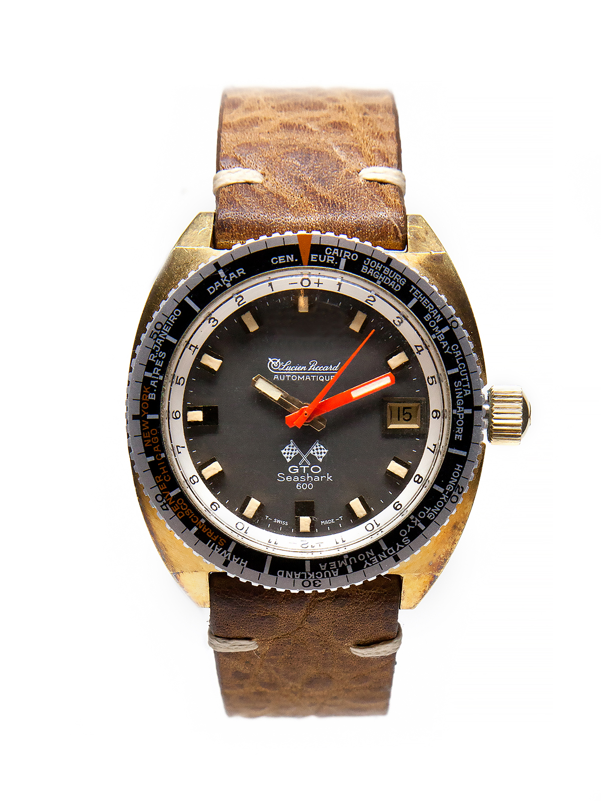 Lucien Piccard “GTO Seashark 600” (Ref 41730) Gold Fill Auto-Date