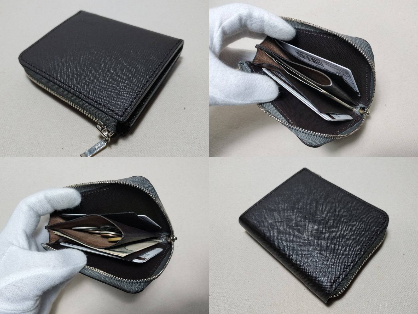 ☆neko☆/セミオーダー/☆L字ファスナーミニ財布 ☆neko☆/セミ