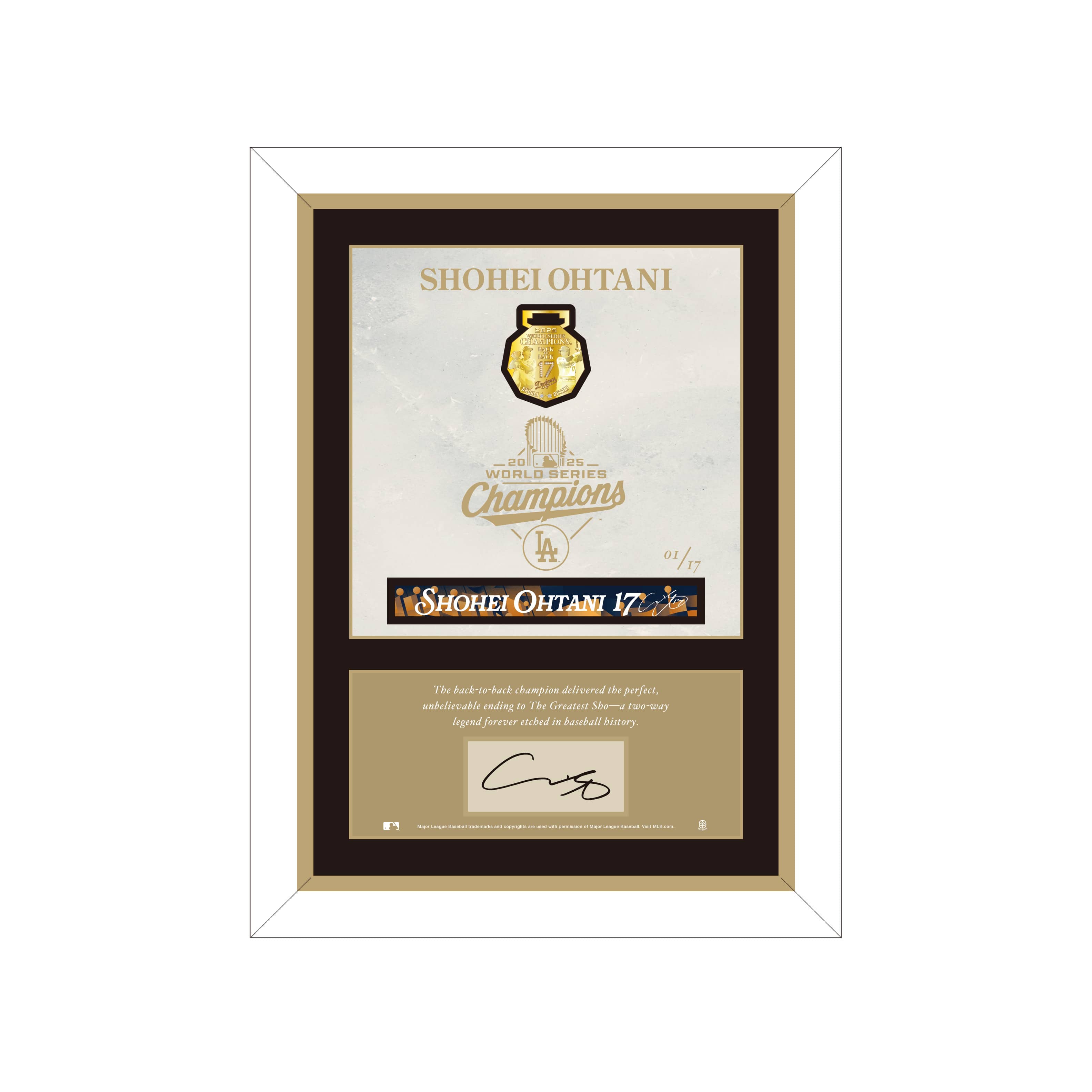 大谷翔平選手 2025シーズン ワールドシリーズ連覇記念「K24 メダル