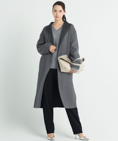 セール】 【マガジン掲載】イタリア MANTECO リバーシブルロングコート