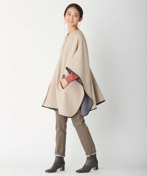 セール】 ナノヒーティングダブルクロス ポンチョ （ポンチョ）｜L