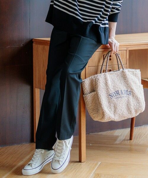 セール】 【Oggi2月号掲載/洗える】ウォームストレッチ テーパード