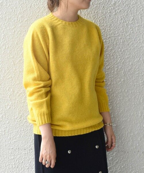 SHIPS any別注】Harley of Scotland: シェットランド クルーネック