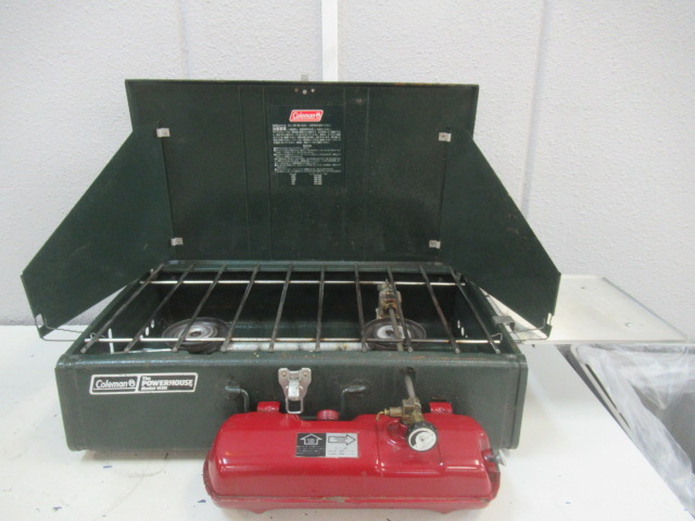 Coleman ハイスタンドガソリンツーバーナ&シェフトレイ 2枚セット