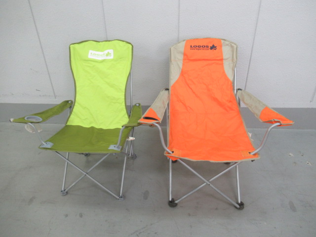 ロゴス ラグジュアリーチェア ブラックメッシュ 二脚セット キャンプ