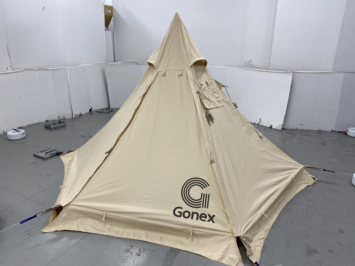 Gonex ワンポールテント TC+グランドシート | アウトドア用品