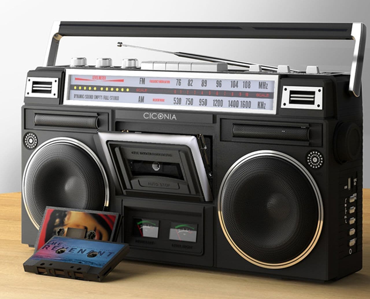 昭和のラジカセを再現した「CICONIAクラシカルステレオラジカセ TY