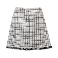 シャネル ココボタン 24C ポリエステル×コットン×ナイロン スカート 40