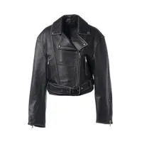 ショット レザー ライダースジャケット 38 メンズ ブラック