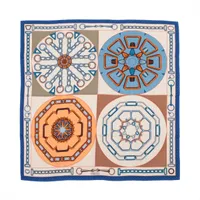 エルメス カレジェアン スカーフ カシミヤ×シルク カレジェアン CHEVAL