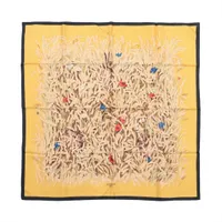 エルメス カレ90 Fouets et Badines 鞭とグリップ スカーフ シルク