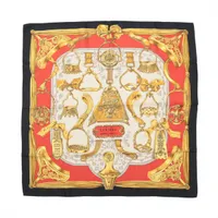 エルメス スカーフ カシミヤ×シルク カレH100 FERRY TALES フェリー