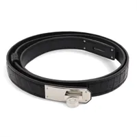 エルメス ケリー18 K2025 ベルト アリゲーターマット ブラック