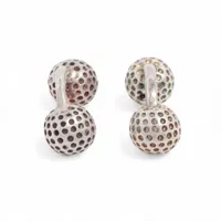 プラダ トライアングルロゴ カフス 925 ゴールド×ブラック 2LG095