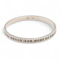 クロムハーツ スペーサ― 6mm バングル 925 34.0g A3956477｜中古