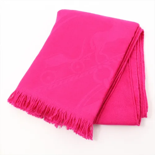 エルメス ニューリブリス カシミヤ×シルク ストール ピンク ABランク