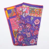エルメスHELMES カレ90 シルクスカーフ 眩惑のインド 美品 エルメス