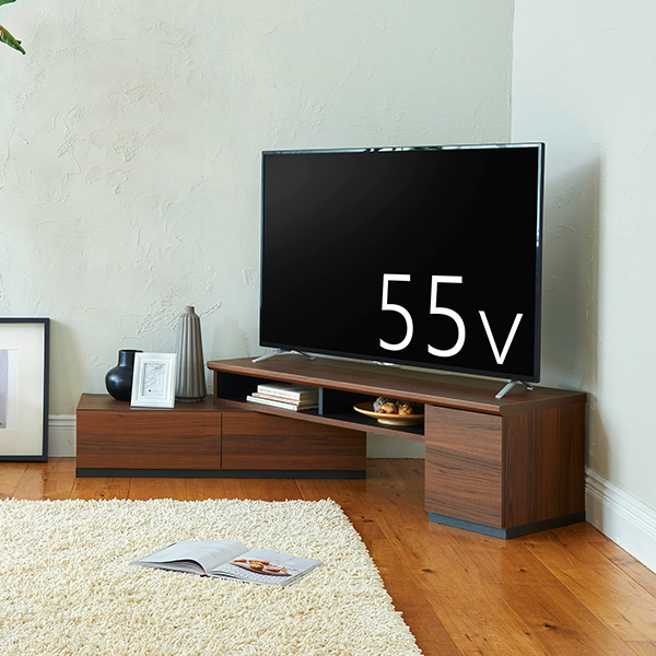 伸縮式テレビ台 ブラウン 幅130〜190cm|インテリア・雑貨ならPIARY