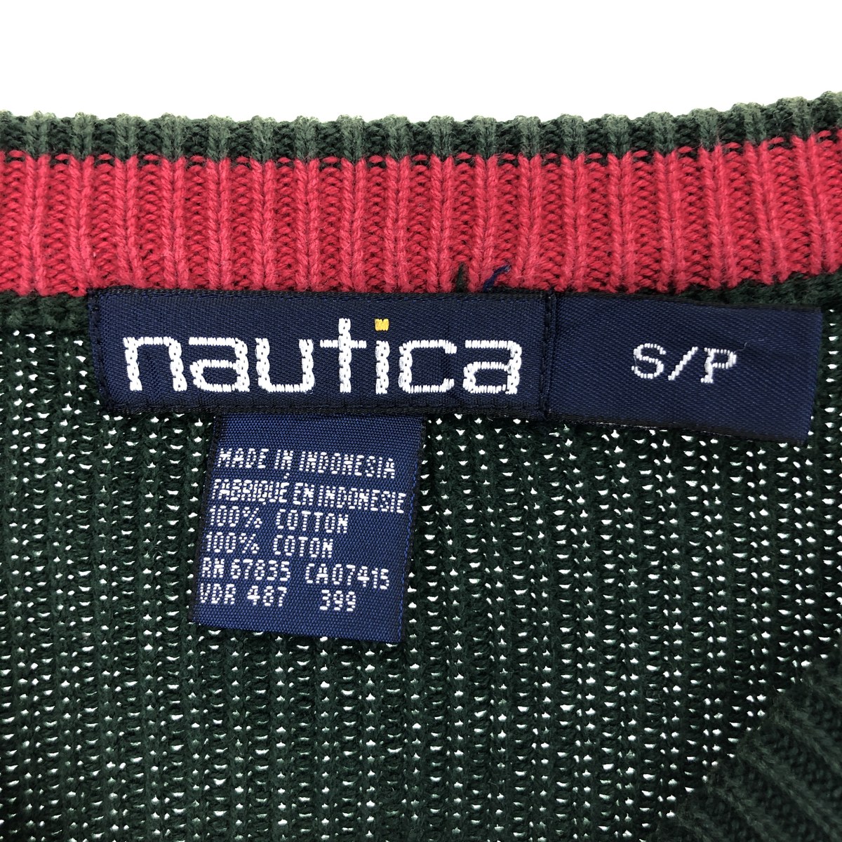 古着 90年代 ノーティカ NAUTICA コットンニットセーター メンズS相当