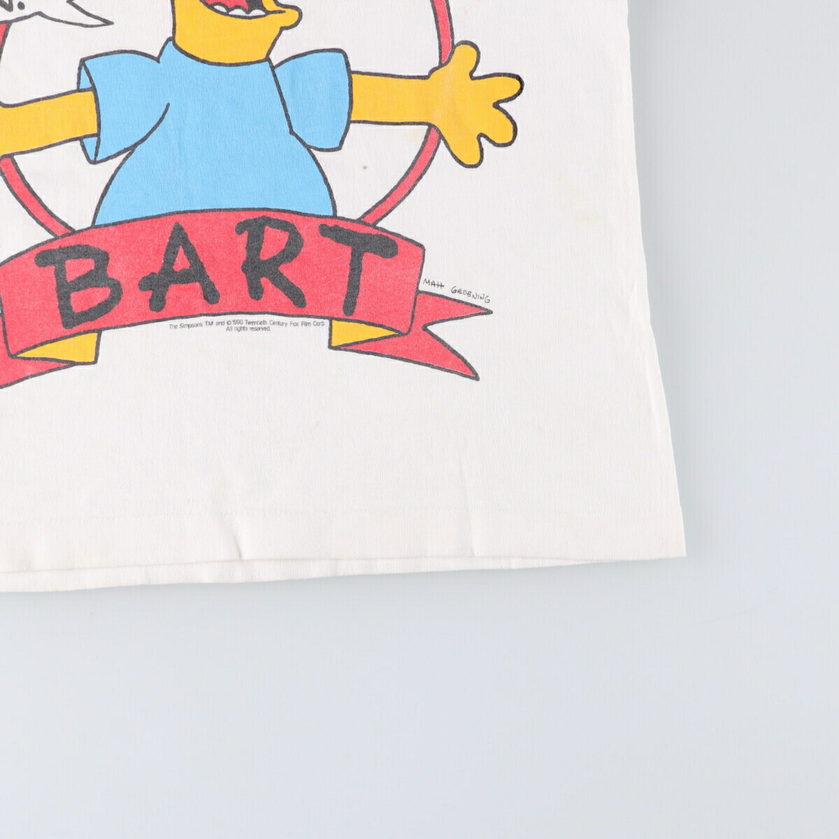 古着 90年代 THE SIMPSONS シンプソンズ キャラクタープリントTシャツ