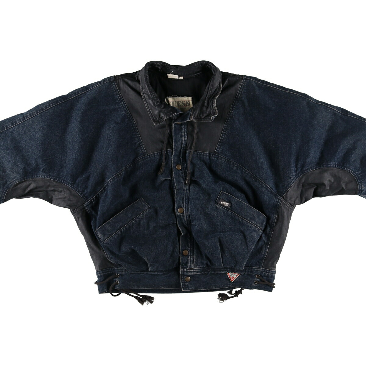 古着 80年代 ゲス Guess BY GEORGES MARCIANO レザー切替 デニム