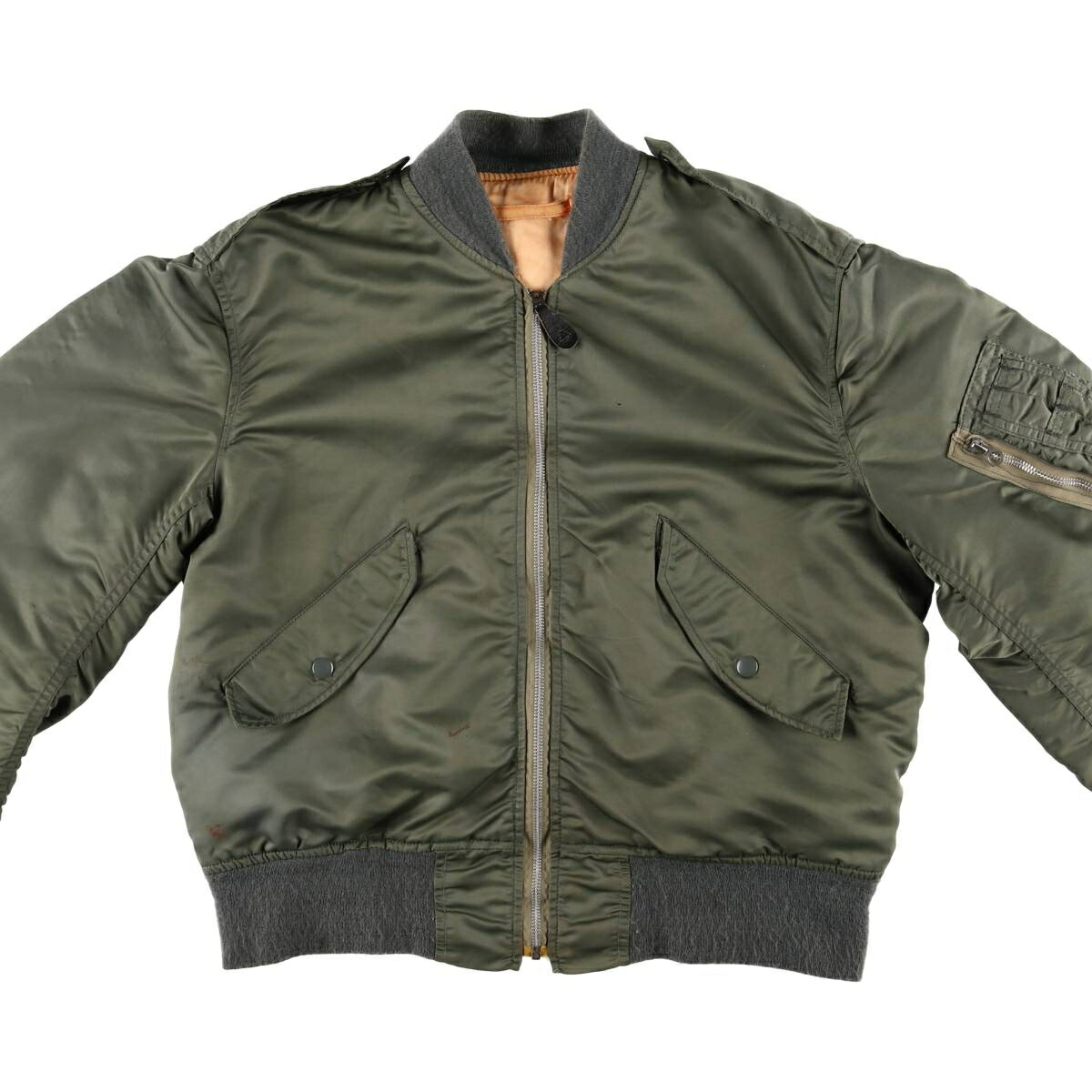 古着 アルファ ALPHA 米軍 L-2B ミリタリー フライトジャケット MEDIUM