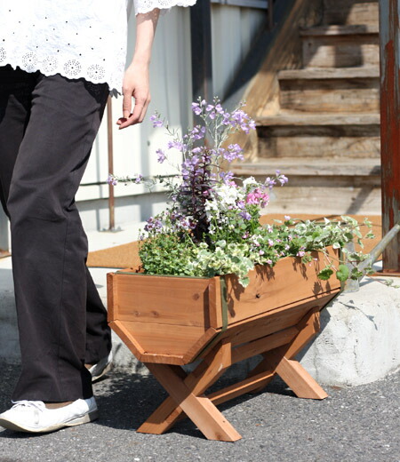 WOODPRO本店】X脚付きプランター（復刻版）