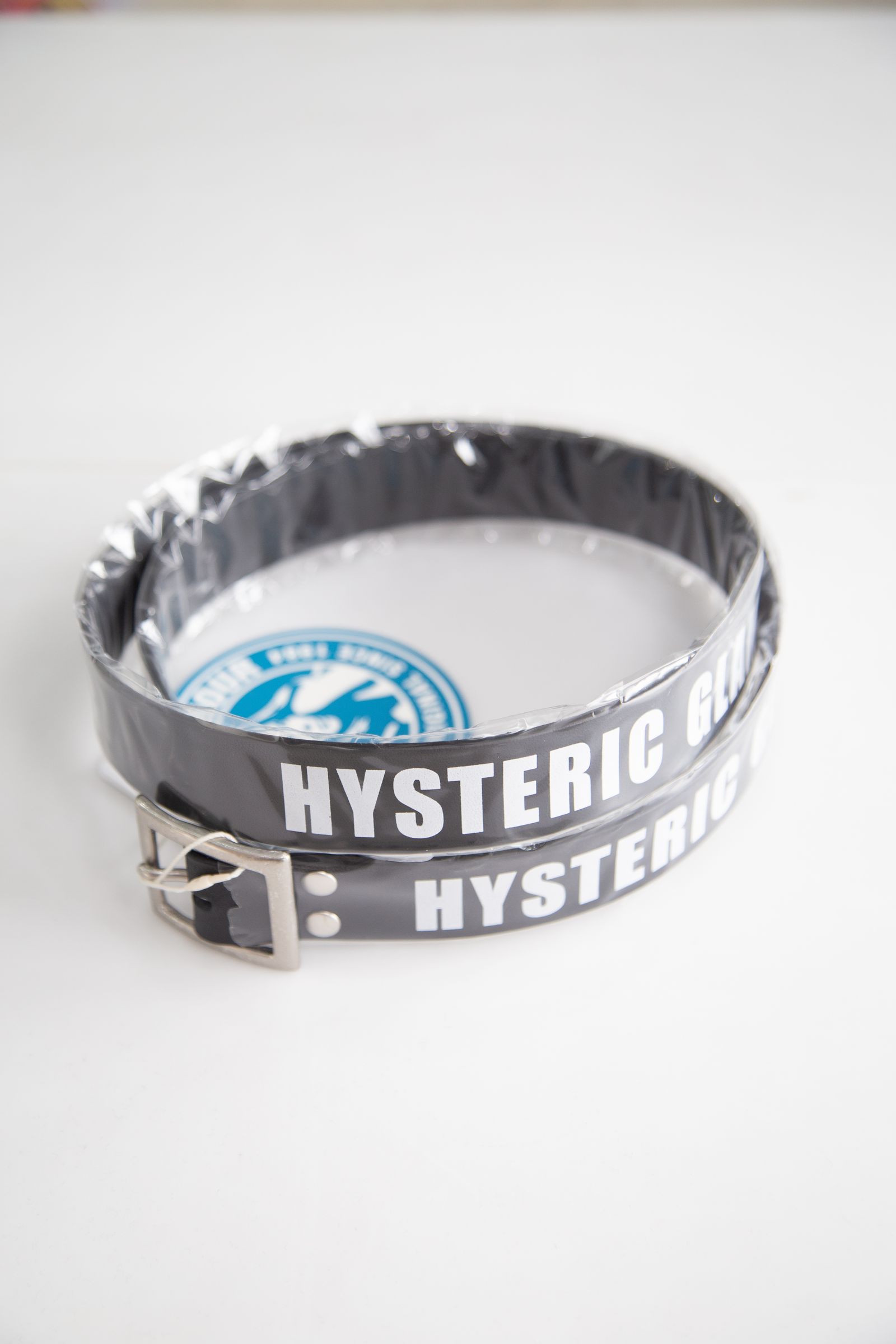 HYSTERIC GLAMOUR - ロゴプリントレザーベルト / ブラック | Tempt