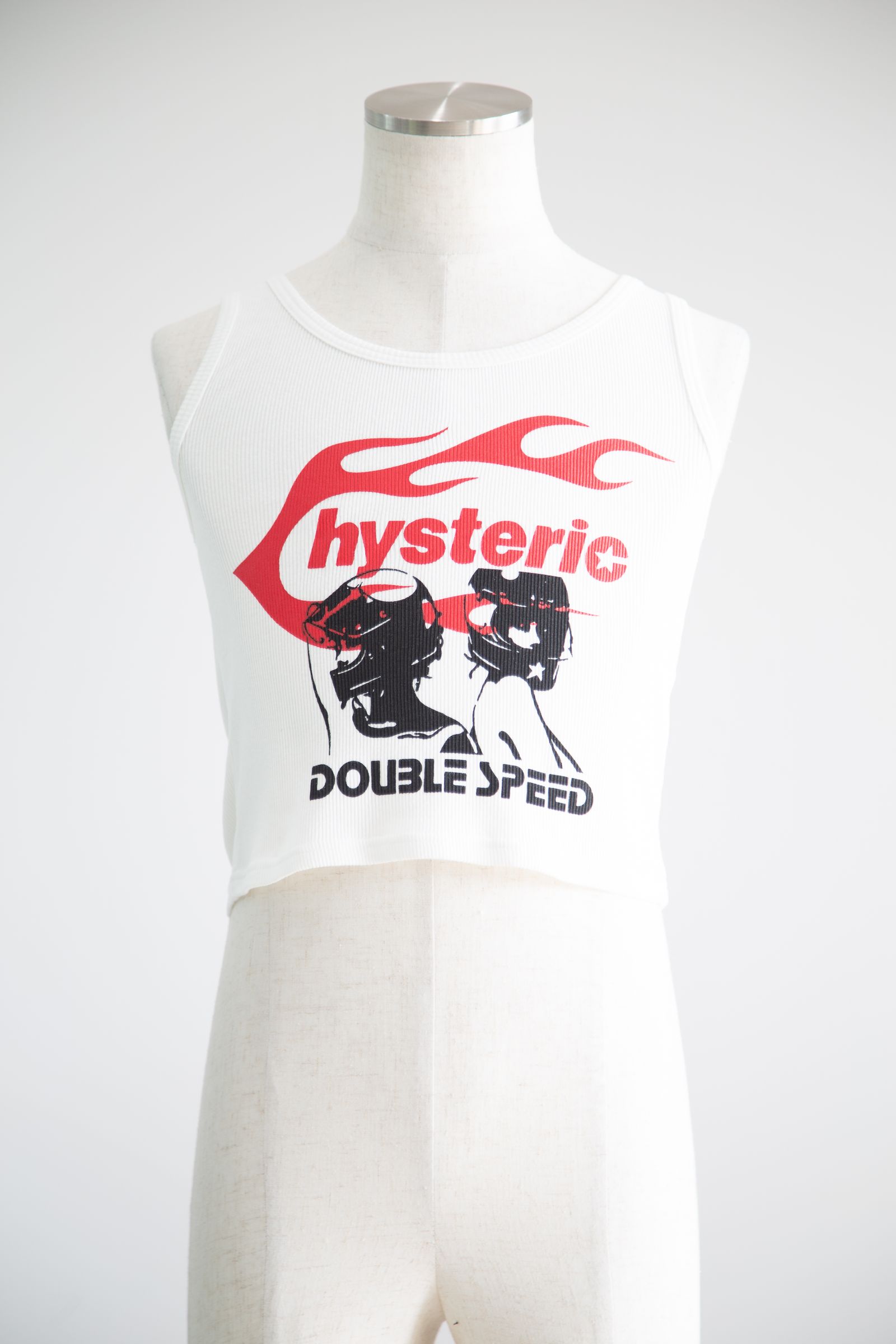 HYSTERIC GLAMOUR - HYSTERIC FLAME ON タンクトップ / ブラック | Tempt