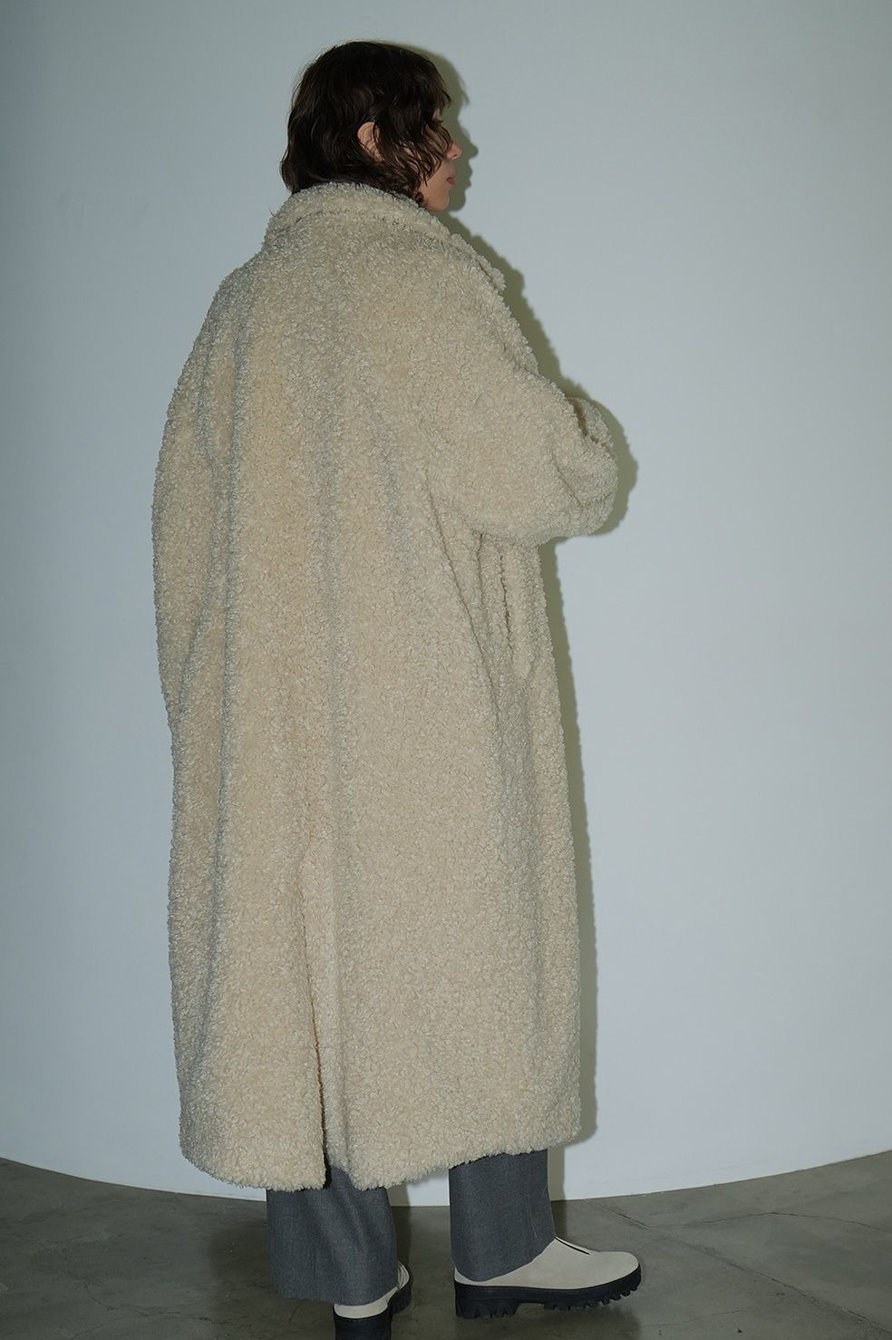 CLANE - ダブル ロング ボアコート - DOUBLE LONG BOA COAT - IVORY