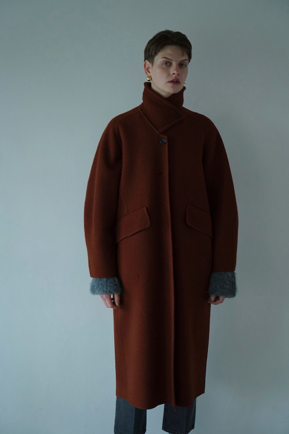 CLANE - アーチスリーブ リバー コート - ARCH SLEEVE REVER COAT