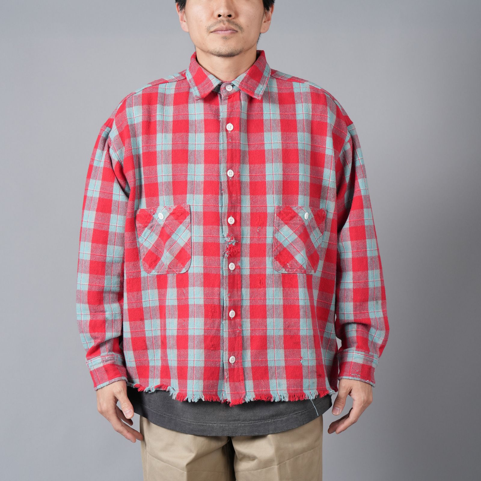 SAINT M×××××× - 【ラスト1点】SM-YS8-0000-023 / FRNL CHECK SHIRTS