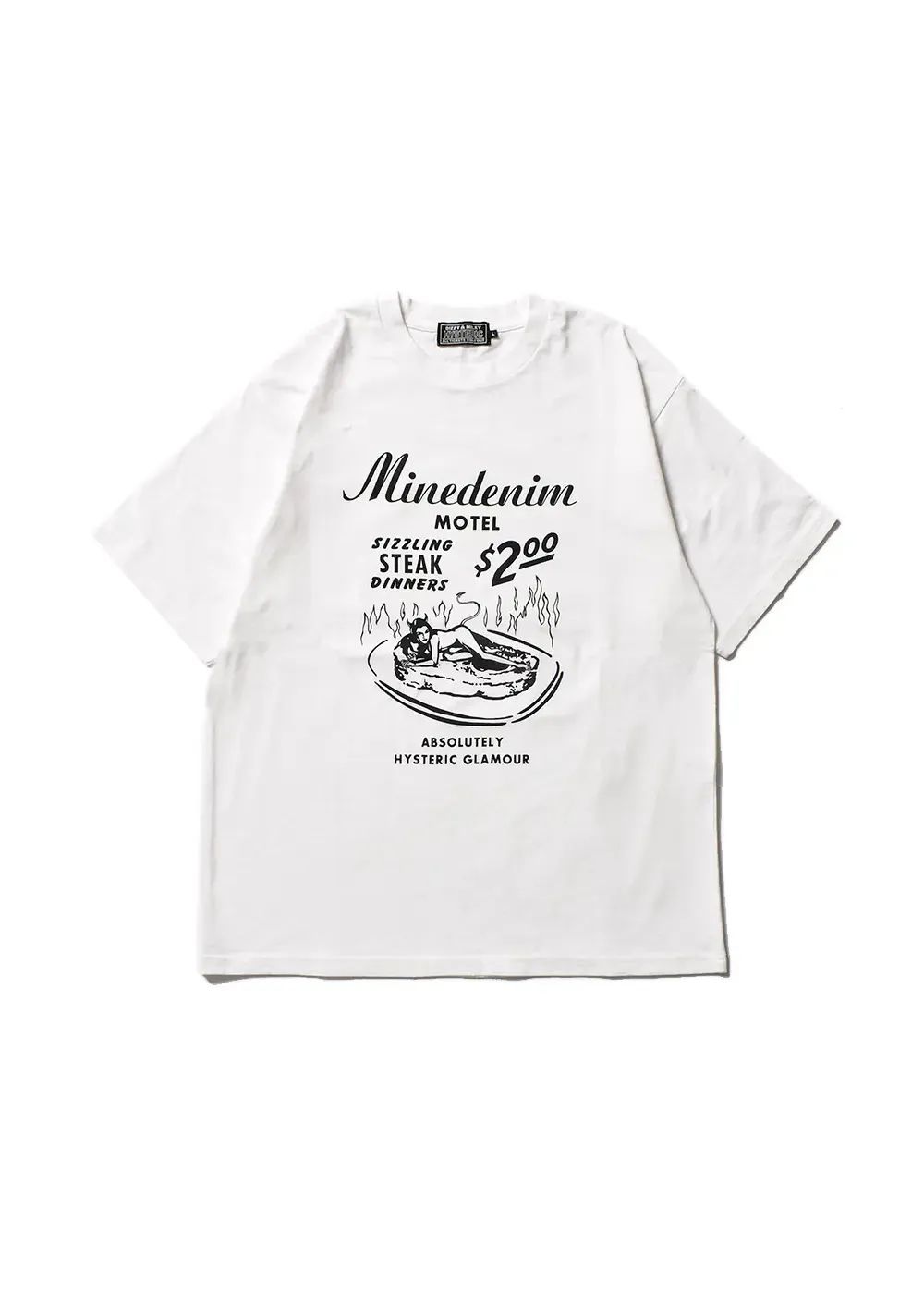 MINEDENIM - × HYSTERIC GLAMOUR T-SH (WHITE) / ×ヒステリック