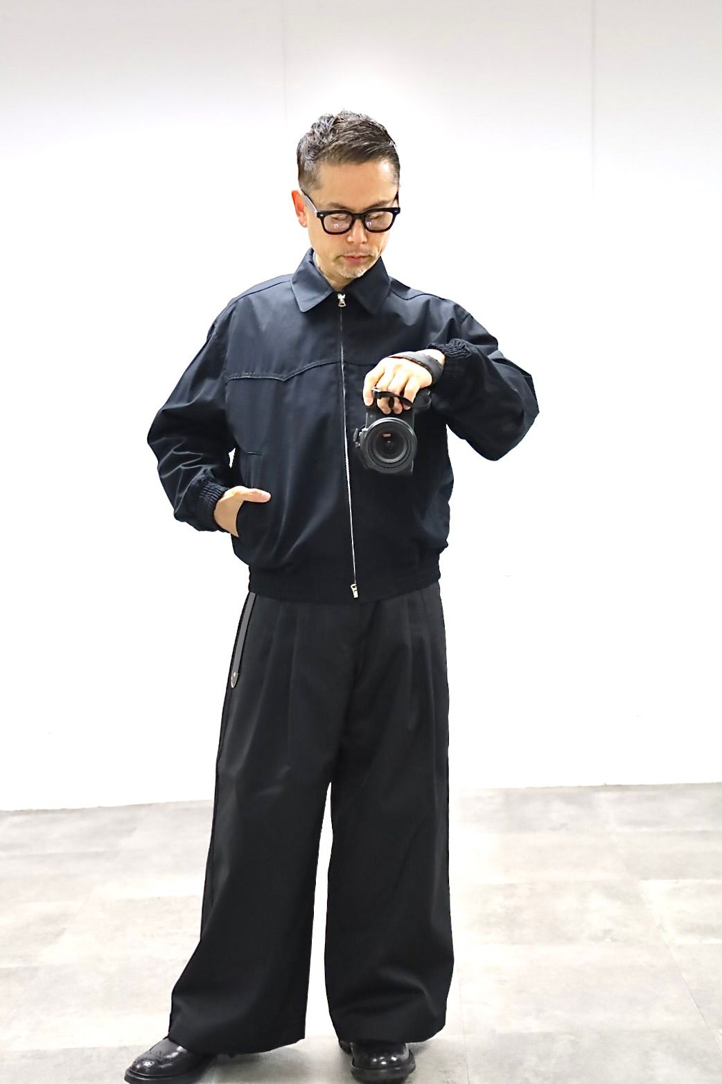 JUNYA WATANABE COMME des GARCONS MAN ウールジャガードニット求心柄