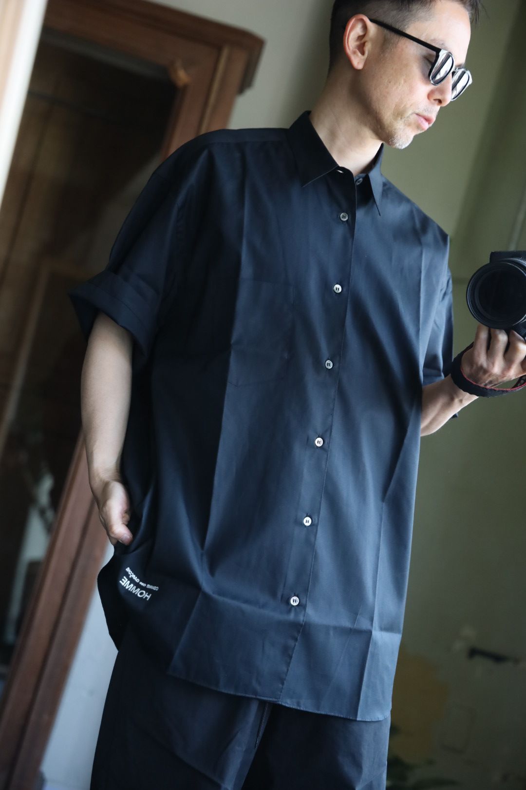 COMME des GARCONS HOMME 綿ブロードS/Sシャツスタイル2025.4.7