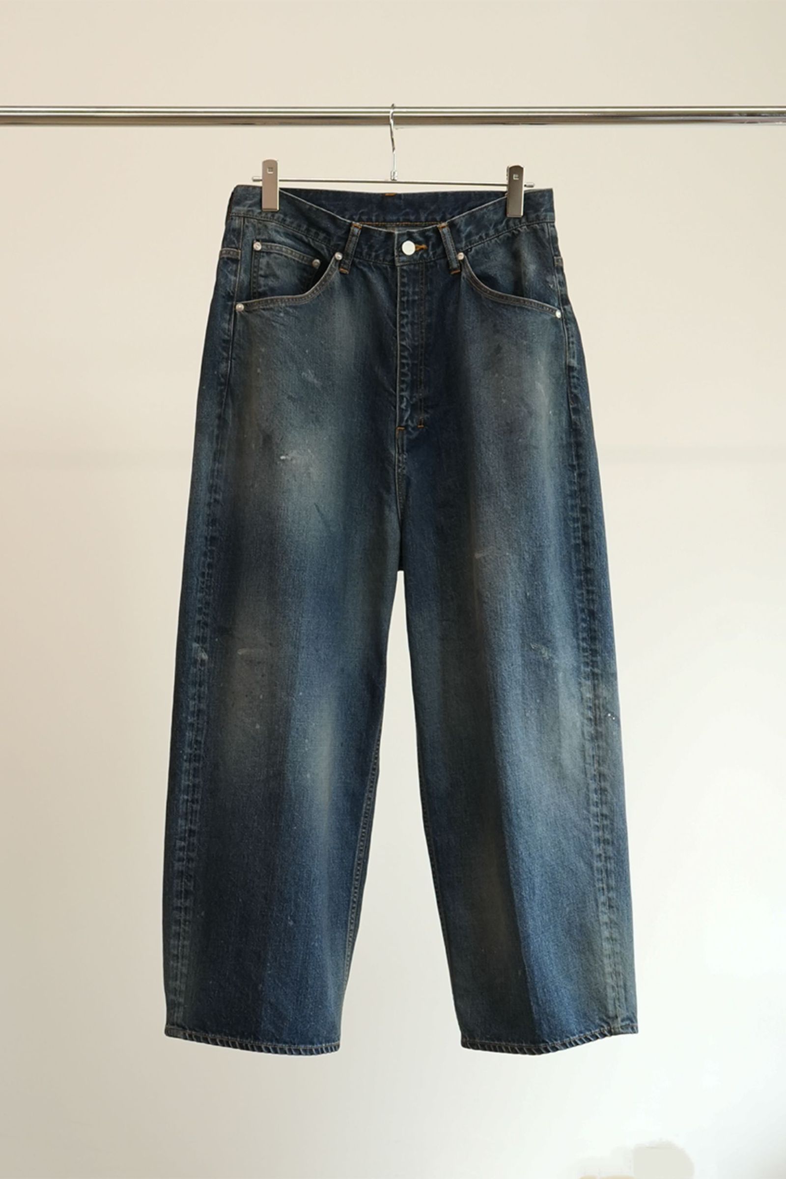ANCELLM - AGING WIDE 5P DENIM PANTS | BLACK | デニム | NapsNote