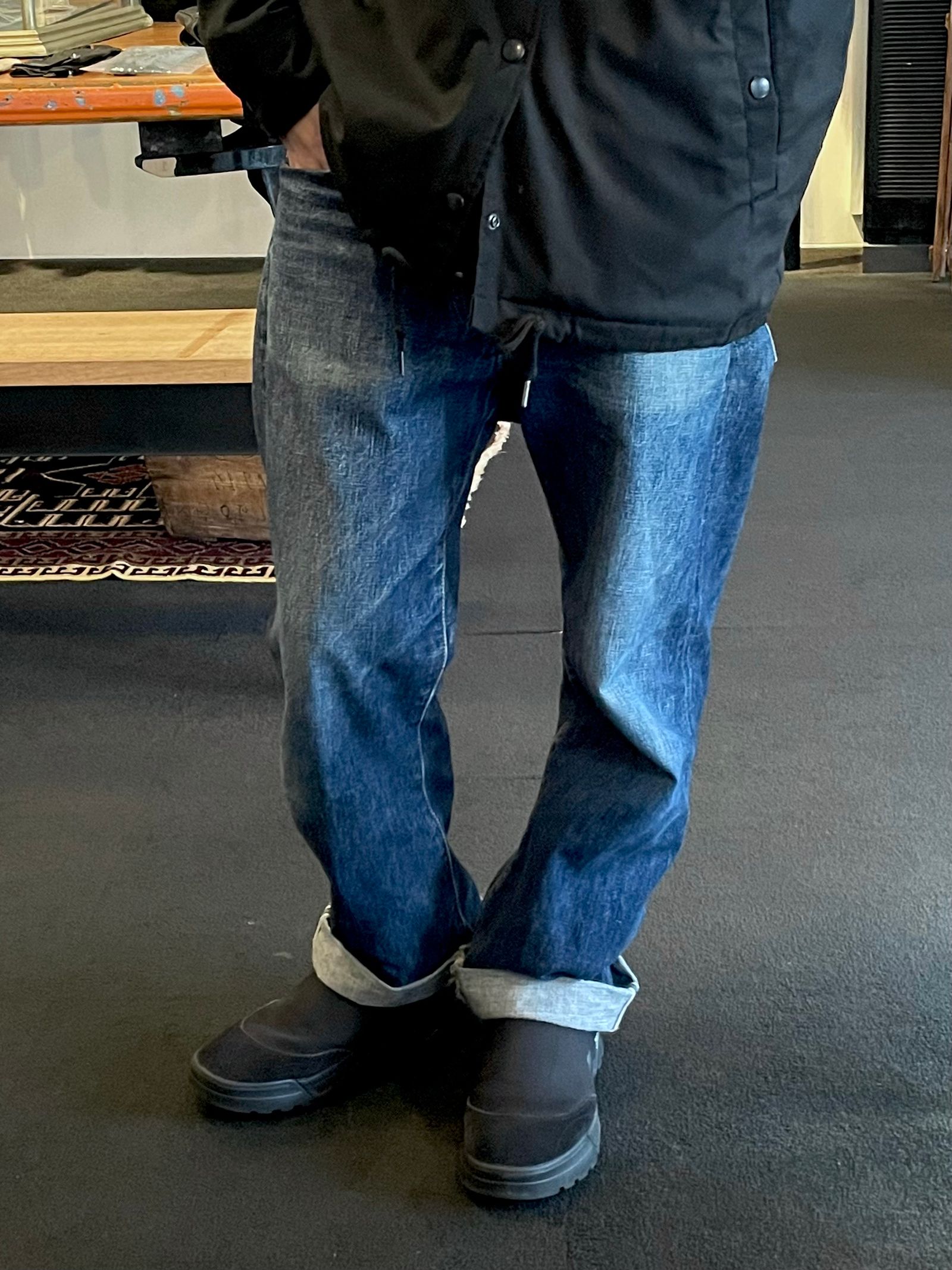 BLACK SIGN - 14oz BS DENIM PANTS (DARK INDIGO) | SKANDA