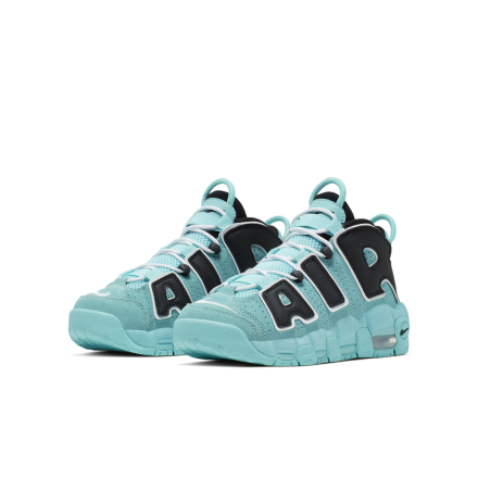 海外9月7日発売予定】ナイキ エア モア アップテンポ GS ライト アクア