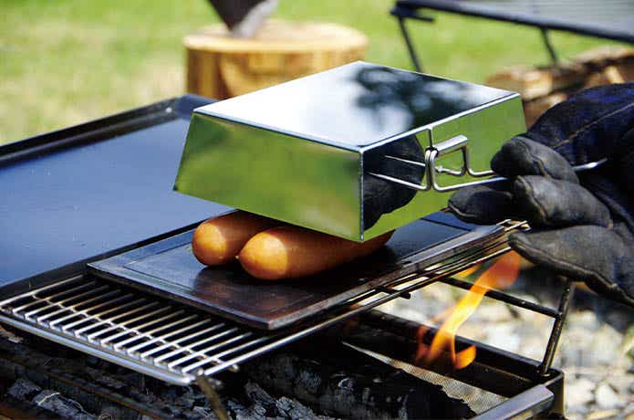 KVASS ステンレス製炭火台 ゼオール鉄板 焼鳥セット ベルモントバッグ