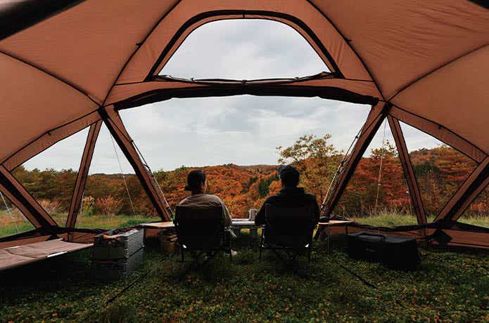 スノーピーク2022年新作速報】圧巻の大パノラマを楽しめるテントが登場